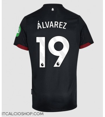 West Ham United Edson Alvarez #19 Seconda Maglia 2024-25 Manica Corta